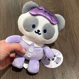 Anirollz sleeping panda plushie sleep mask
